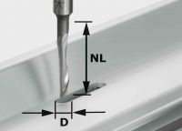 Фреза для обработки алюминиевых сплавов FESTOOL HS S8 D5/NL23 491036